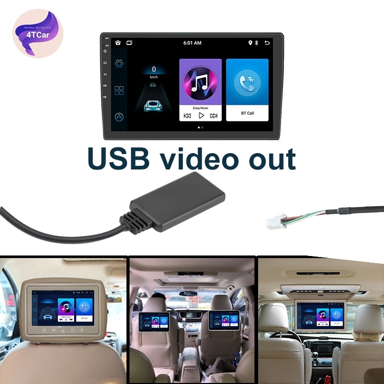 Usb cắm cổng 4 chân xuất VIDEO OUT TỪ MÀN HÌNH ANDROID CHO RA CỔNG HDMI MÀN HÌNH Trần , màn hình gối hình ảnh độ nét cao