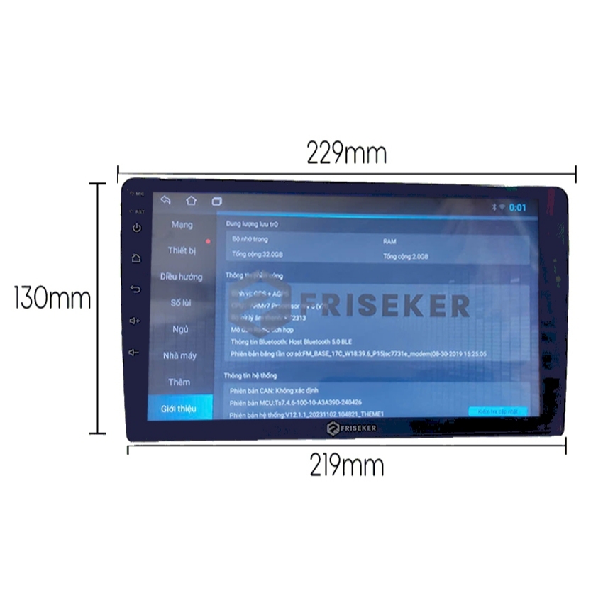 Màn hình android 9 inch dành cho ô tô cấu hình 1-32G wifi