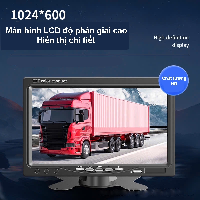 Camera Lùi Màn Hình 7 inch cho Xe Tải MCXT04 KÈM DÂY 15M