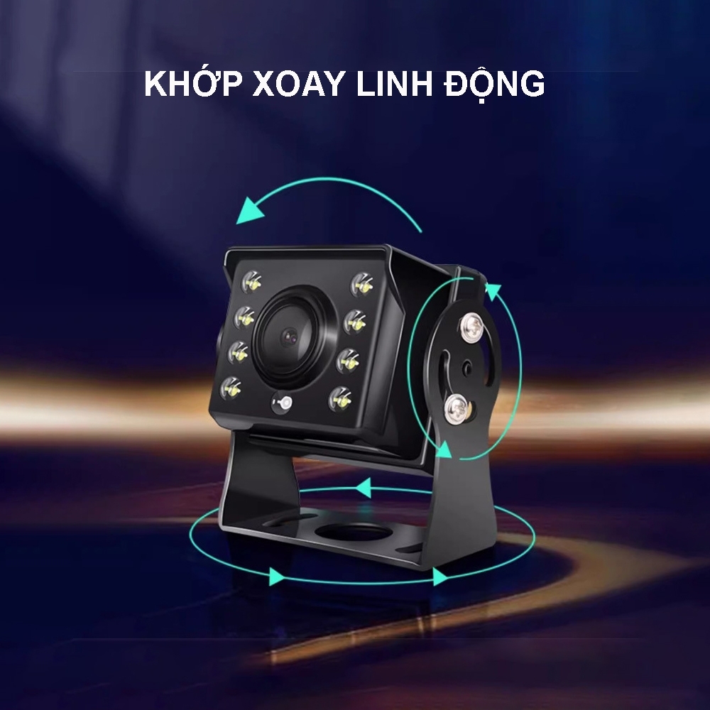 Camera lùi xe tải 2 chế độ AHD/CCD dùng được cho cả màn android và màn thường