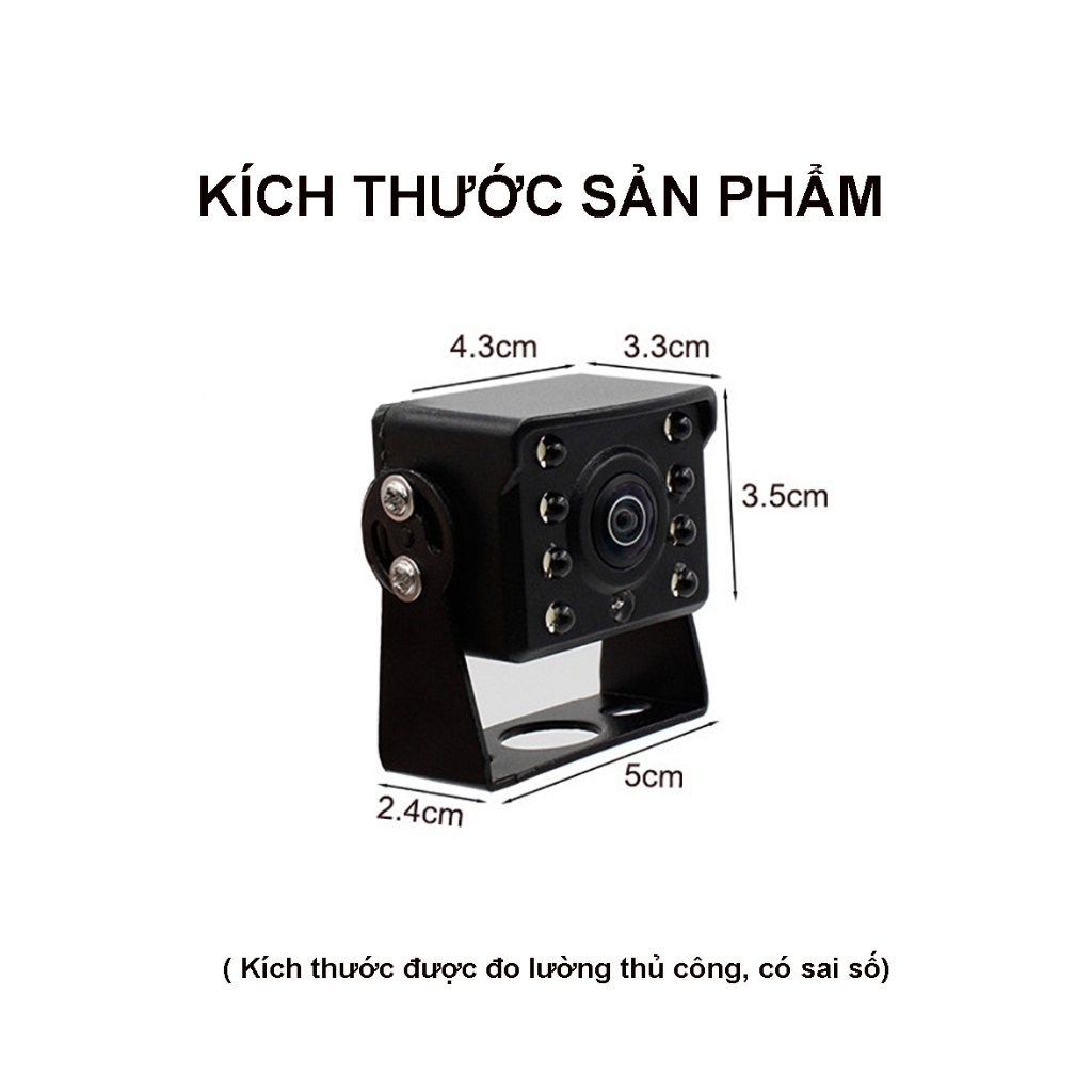 Camera lùi xe tải 2 chế độ AHD/CCD dùng được cho cả màn android và màn thường