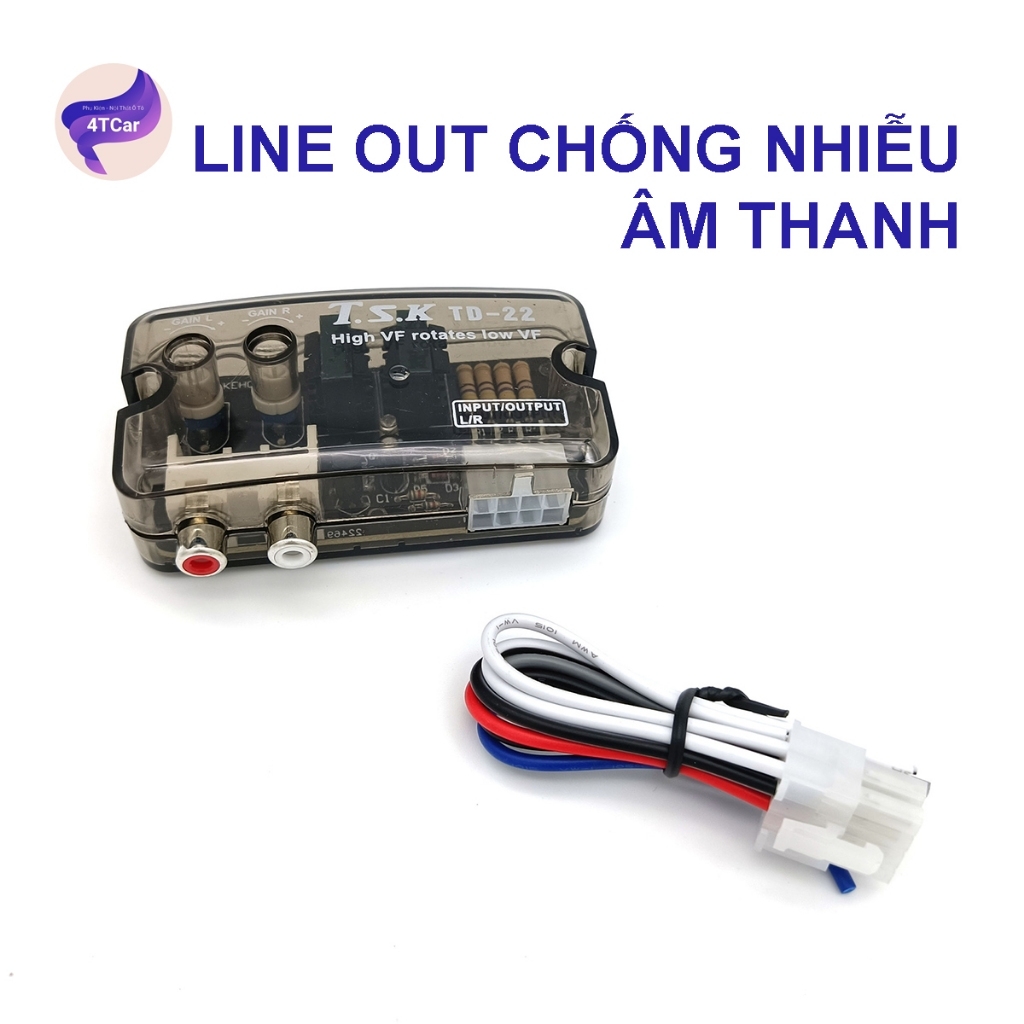LINE OUT CHỐNG NHIỄU ÂM THANH TSK TD-22 – TĂNG CƯỜNG CHẤT LƯỢNG ÂM THANH CHO XE CỦA BẠN