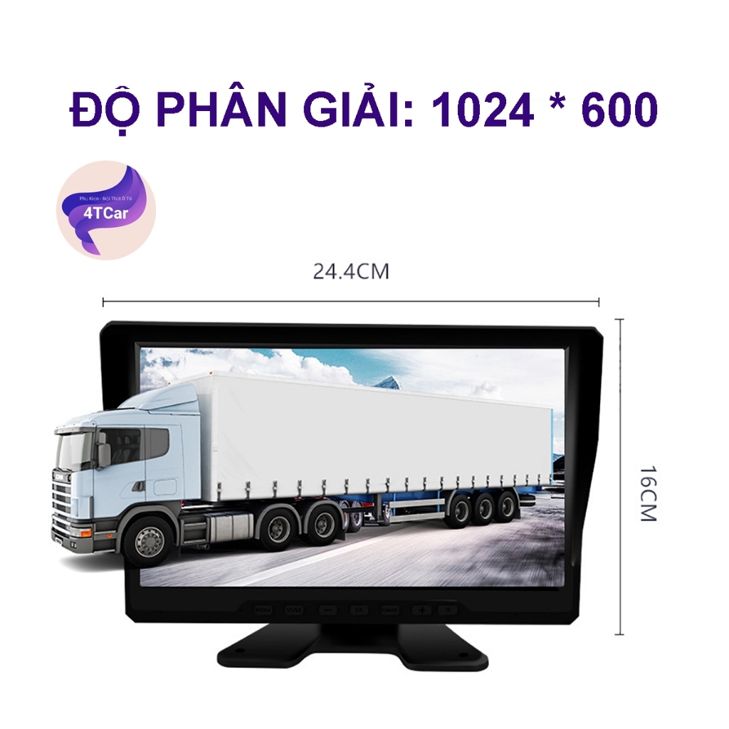 Camera Hành Trình 360 Ghi Hình D10 4 Mắt 10INCH Cho Xe Tải Và Xe Khách, Camera 4 mắt chuyên xe tải, điện 12-36v (tặng thẻ nhớ 32GB)