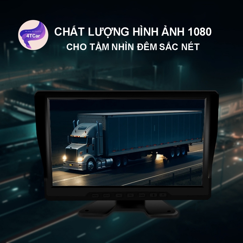 Camera Hành Trình 360 Ghi Hình D10 4 Mắt 10INCH Cho Xe Tải Và Xe Khách, Camera 4 mắt chuyên xe tải, điện 12-36v (tặng thẻ nhớ 32GB)