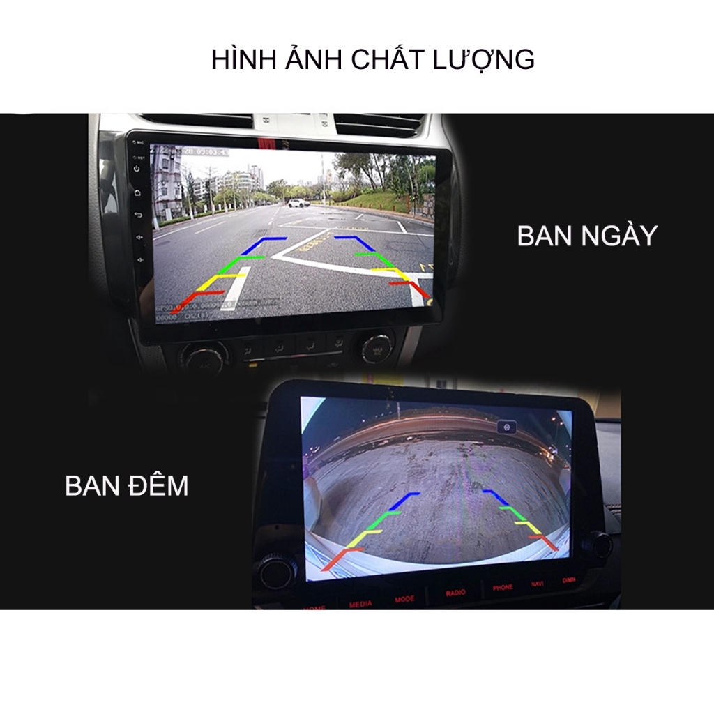 Camera Lùi - Tiến 1080P siêu nét cho xe ô tô , camera  3 chế độ dùng cho màn android , màn thường, màn zin màn taplo