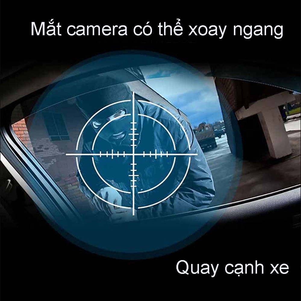 Camera hành trình quay 360° độ HT01 Cam hành trình ô tô màn 3 inch