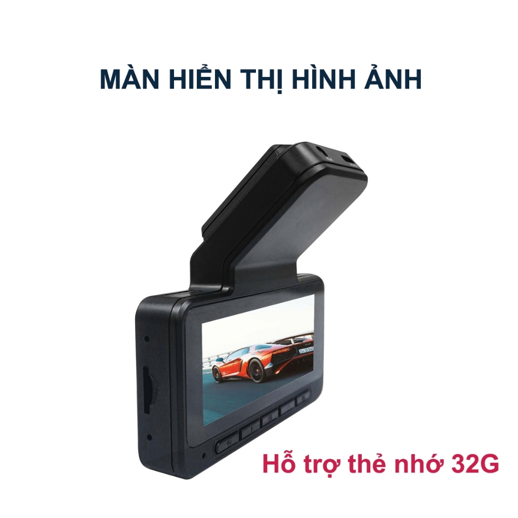 Camera hành trình ô tô trước sau cao cấp, hình ảnh chất lượng cao, kết nối wifi điện thoại, có màn hình hiển thị.