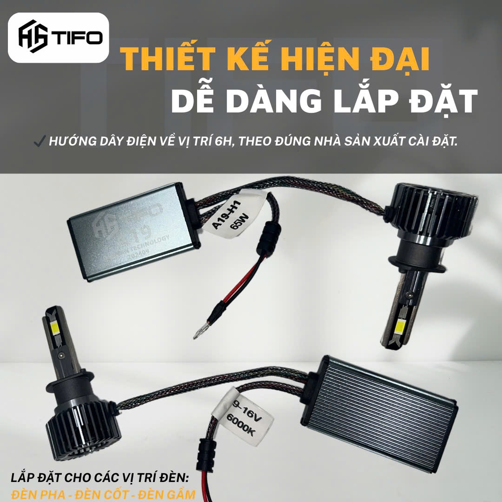 Bóng Đèn LED Ô Tô TIFO A19 Siêu Sáng Tiết Kiệm Điện