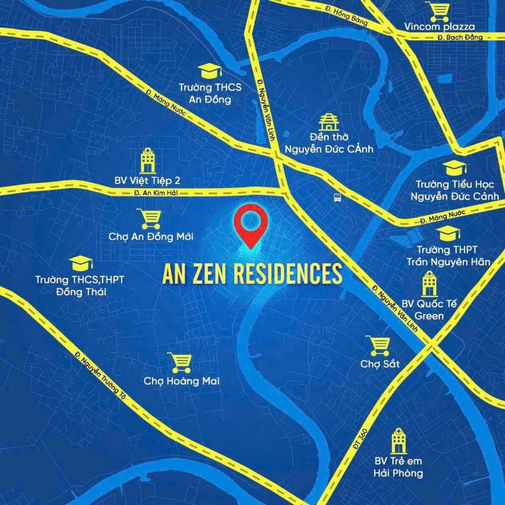 Vị trí kết nối thuận tiện của An Zen Residences tại Hải Phòng