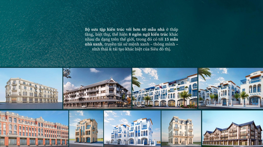 Các loại hình sản phẩm đa dạng tại Vinhomes Green Paradise Cần Giờ