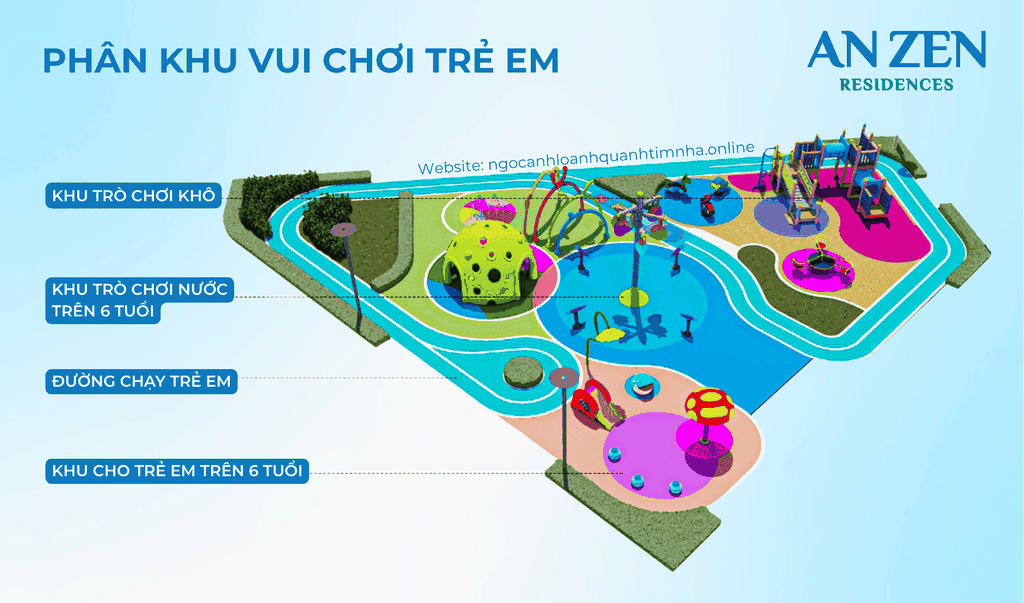 Khu vui chơi trẻ em tại An Zen Residences – môi trường an toàn cho bé phát triển