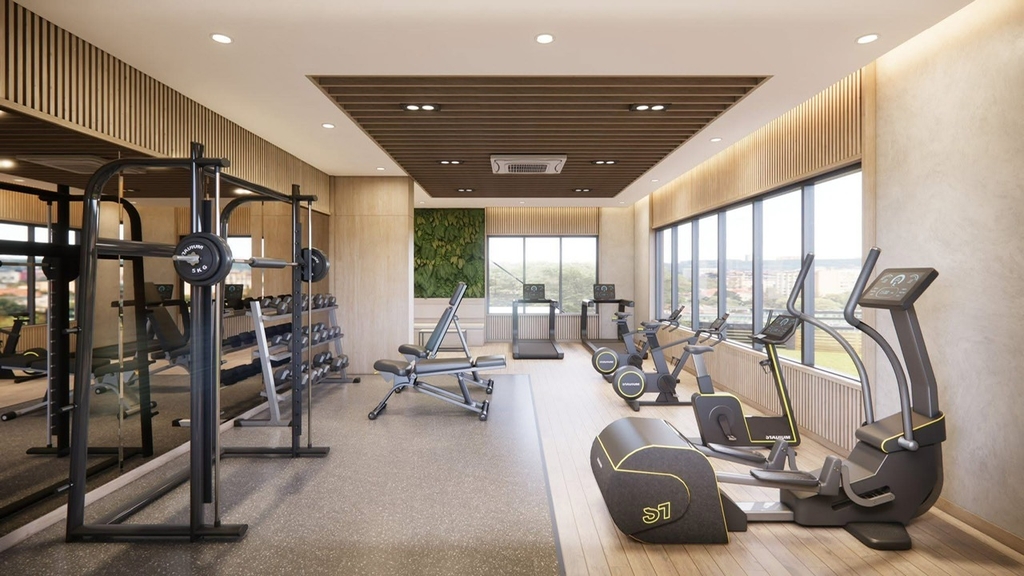 Phòng gym tại An Zen Residences – trang thiết bị hiện đại, phục vụ cư dân