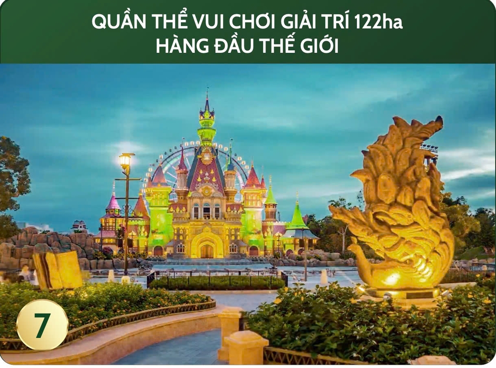 Quần thể công viên giải trí 122ha với Safari và Winter Wonderland tại Vinhomes Green Paradise