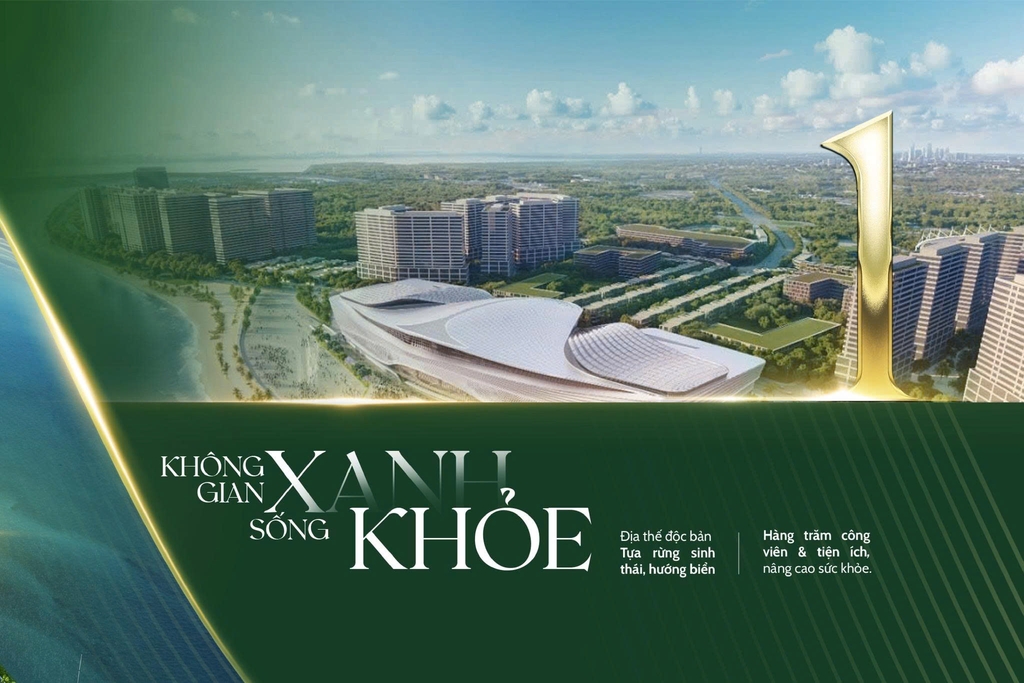 Không gian sống xanh khỏe tại Vinhomes Green Paradise Cần Giờ
