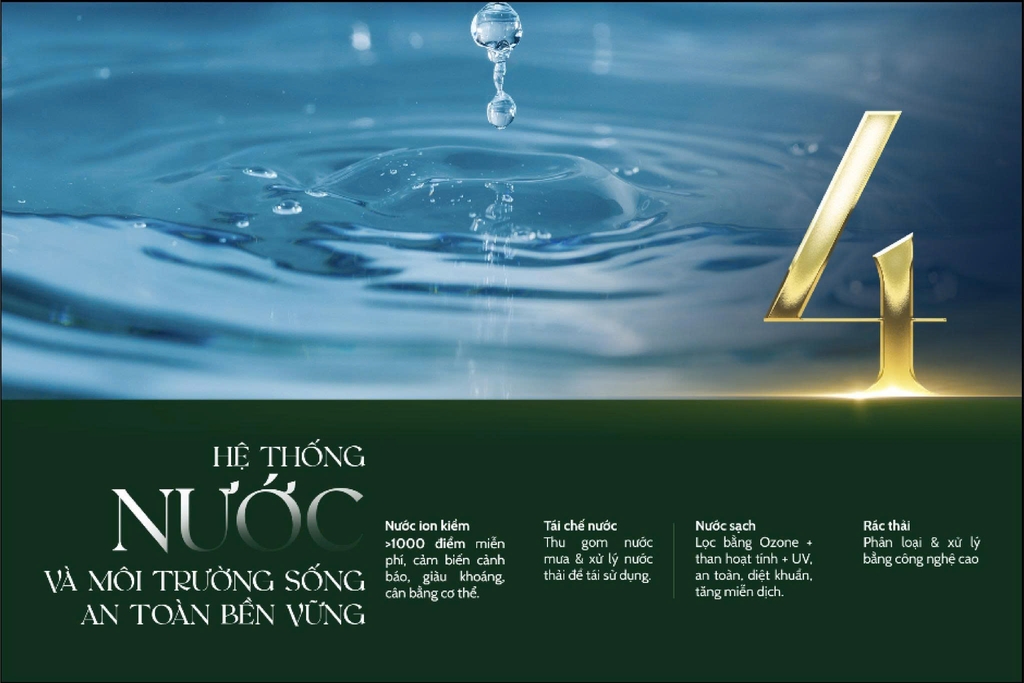 Hệ thống nước sạch và tái chế thân thiện môi trường tại Vinhomes Cần Giờ