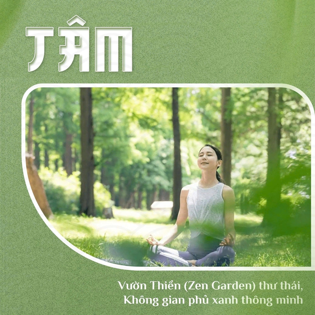 Zen Garden – vườn thiền xanh mát tại An Zen Residences.