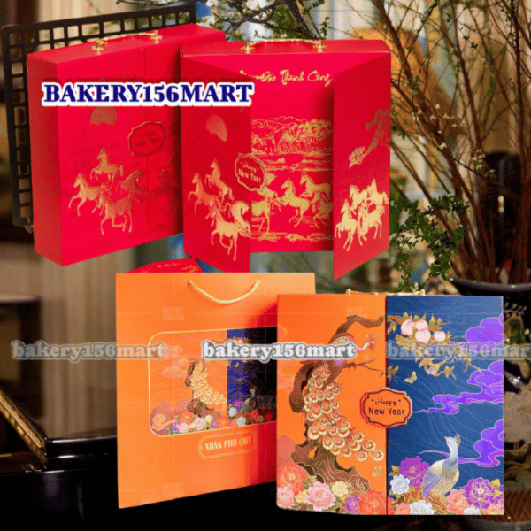 Hộp Đựng Quà Tết 2026 MÃ ĐÁO / CÁT TƯỜNG -  Hộp trống không kèm quà -  {{store}}