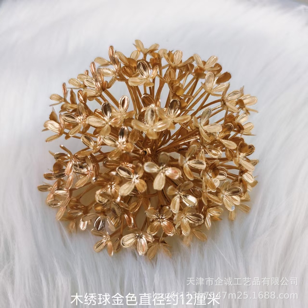 Sỉ 10 -50 Đầu bông hoa Tú Cầu Đồng Ánh Kim Cao Cấp | Decor Sang Trọng Phong Cách Luxury - {{store}}