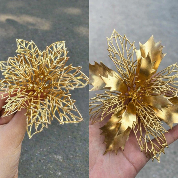 Sỉ 5-20 Đầu Bông Hoa Kép Đồng, Trạng đồng - Trang trí giỏ quà tết, tháp oản -  {{store}}