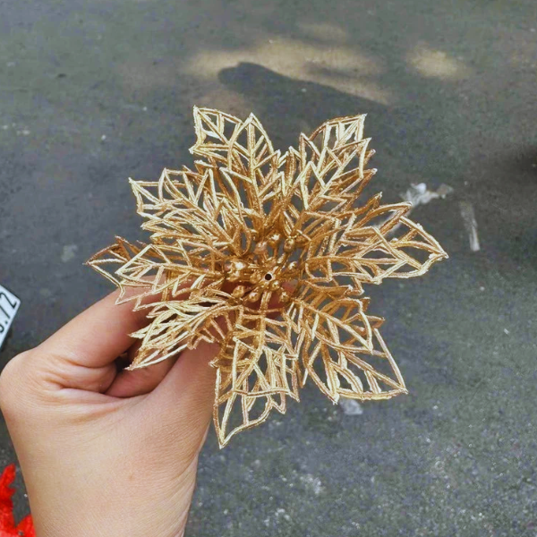 Sỉ 5-20 Đầu Bông Hoa Kép Đồng, Trạng đồng - Trang trí giỏ quà tết, tháp oản -  {{store}}