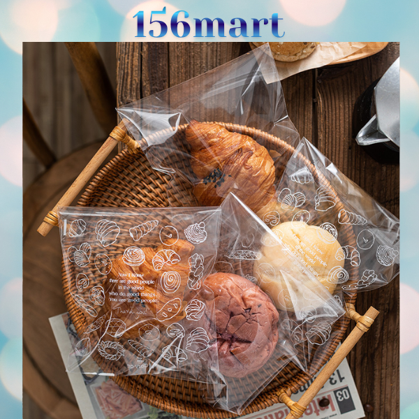 500G -1KG Túi dán Đựng Bánh Mì Ngọt OPP In Hình Có Keo Dán Miệng 15x21cm - {{store}}