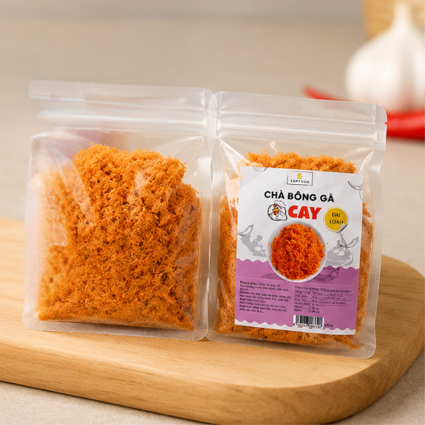 Chà bông Gà Cay Đài Loan BNFOOD/ Ruốc gà cay thơm ngon, chà bông làm bánh ngọt, bánh mì