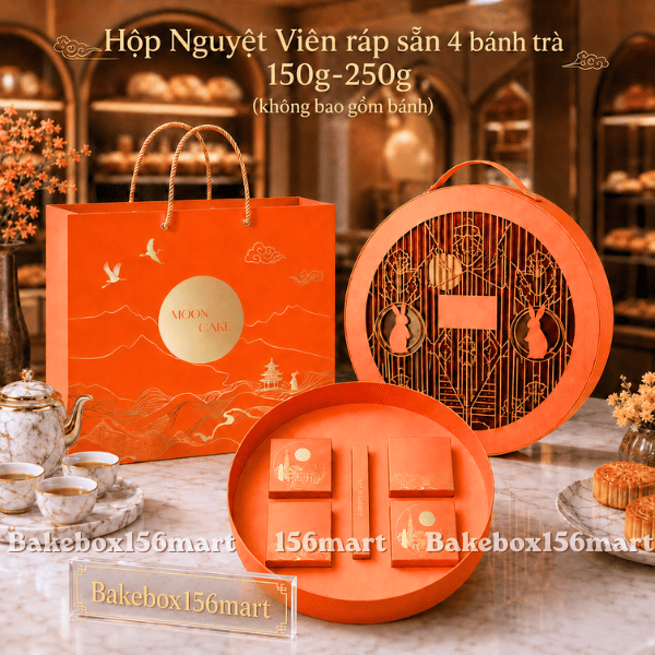 Vỏ Hộp Trung Thu Cứng Ráp sẵn 150G–250G  |NGUYỆT VIÊN, DẠ NGUYỆT|  {{store}}
