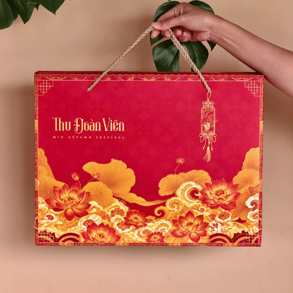 Vỏ Hộp Trung Thu 4 bánh trà 150g- 250g - HẠC VŨ NGUYỆT CA -  {{store}}