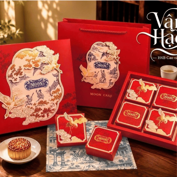 Vỏ Hộp Trung Thu 4 bánh 150g- 250g - VÂN HẠC -   {{store}}
