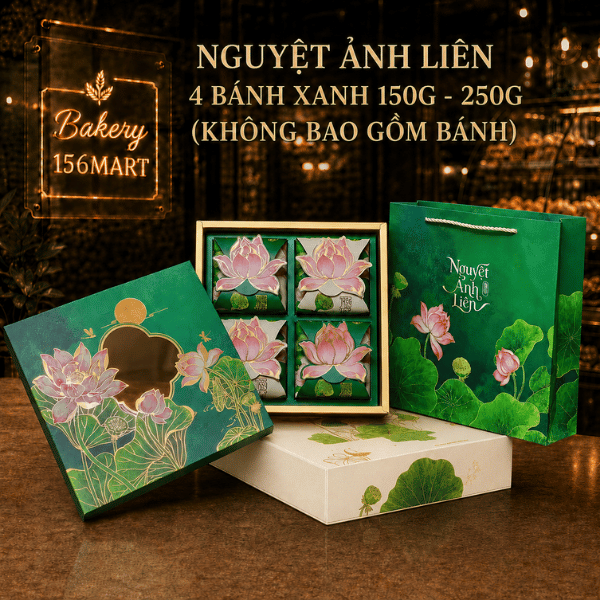 Vỏ Hộp Trung Thu 4 bánh 150g- 250g - NGUYỆT ẢNH LIÊN -   {{store}}