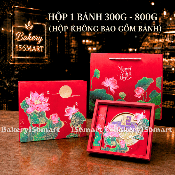 5-10 Hộp Đựng 1 Bánh Trung Thu Size Lớn 300g - 500g- 600g [ NGUYỆT ẢNH LIÊN ] -  {{store}}