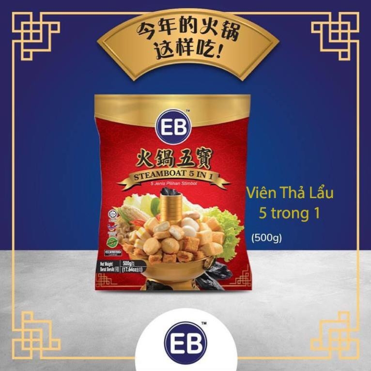 Combo Viên Thả Lẩu EB 5in1 Malaysia