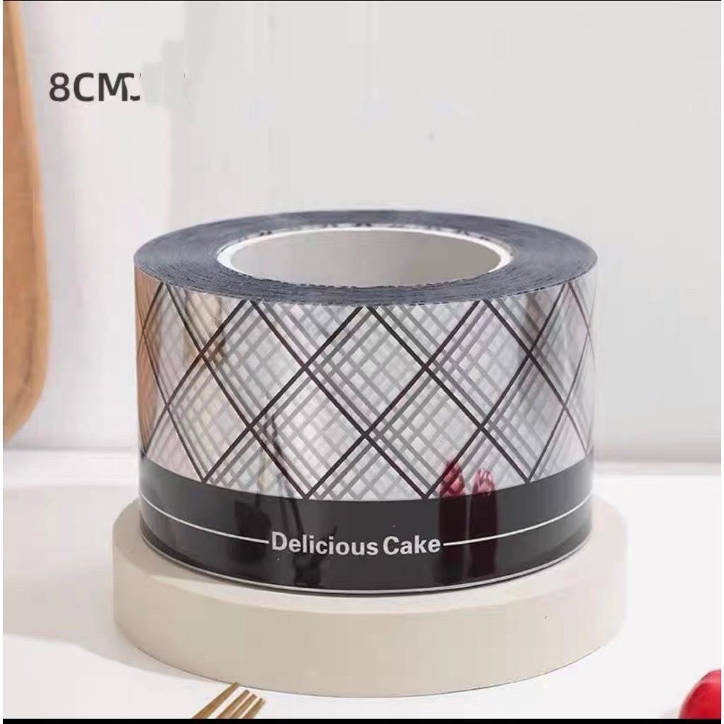 [LẺ 1 MÉT]  Mica cuộn thành bánh kem, cuộn mica bọc thành bánh in hình