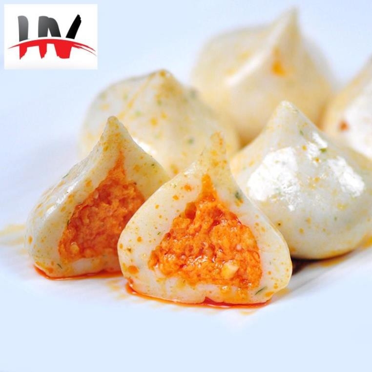 Cá Bao Trứng Viên Thả Lẩu Malay với nhân trứng cá lép bép mê tít