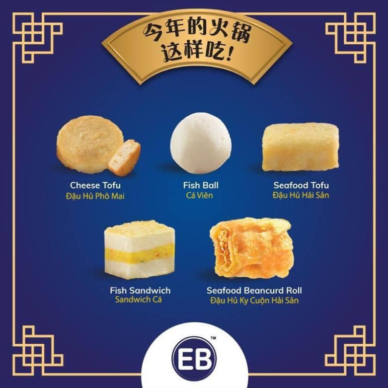 Combo Viên Thả Lẩu EB 5in1 Malaysia