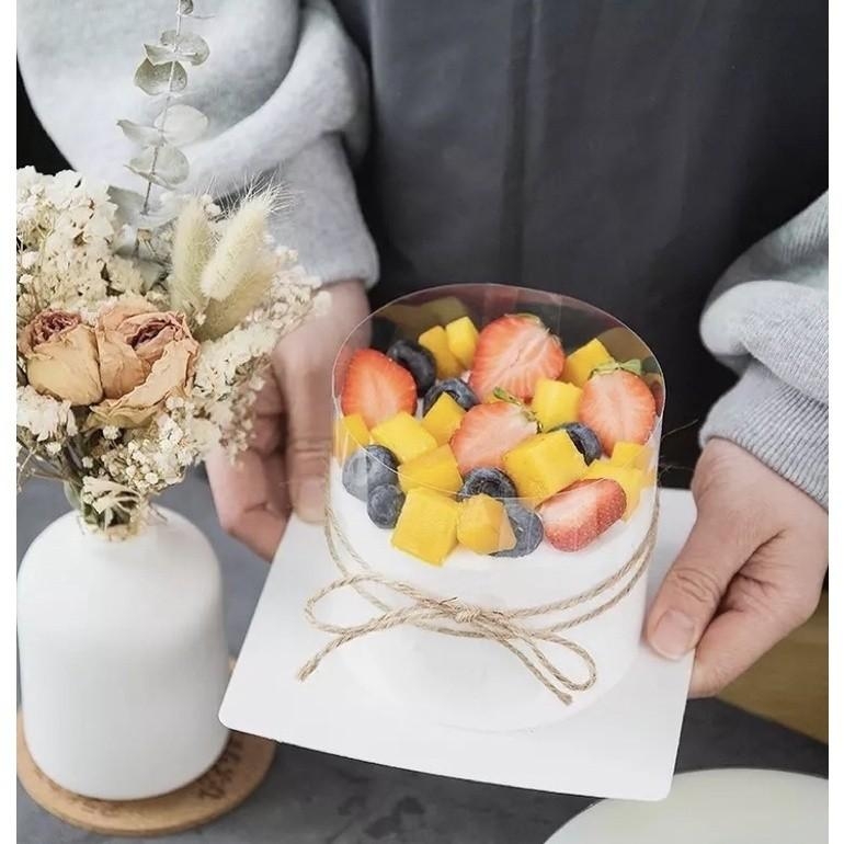 [LẺ 1 MÉT]  Mica cuộn thành bánh kem, cuộn mica bọc thành bánh in hình