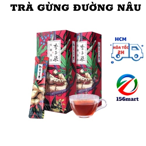 [CÓ SẴN] Trà gừng đường nâu - Lý Tử Thất giúp giữ ấm cơ thể, ngăn ngừa cảm lạnh, tăng sức đề kháng
