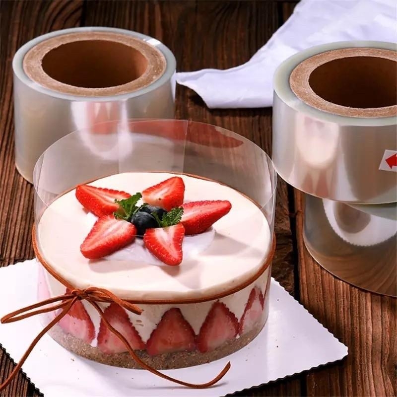 [LẺ 1 MÉT]  Mica cuộn thành bánh kem, cuộn mica bọc thành bánh in hình