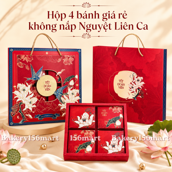 Combo 5-10 Hộp trung thu giá rẻ - Không nắp  (Mẫu mới 2026)