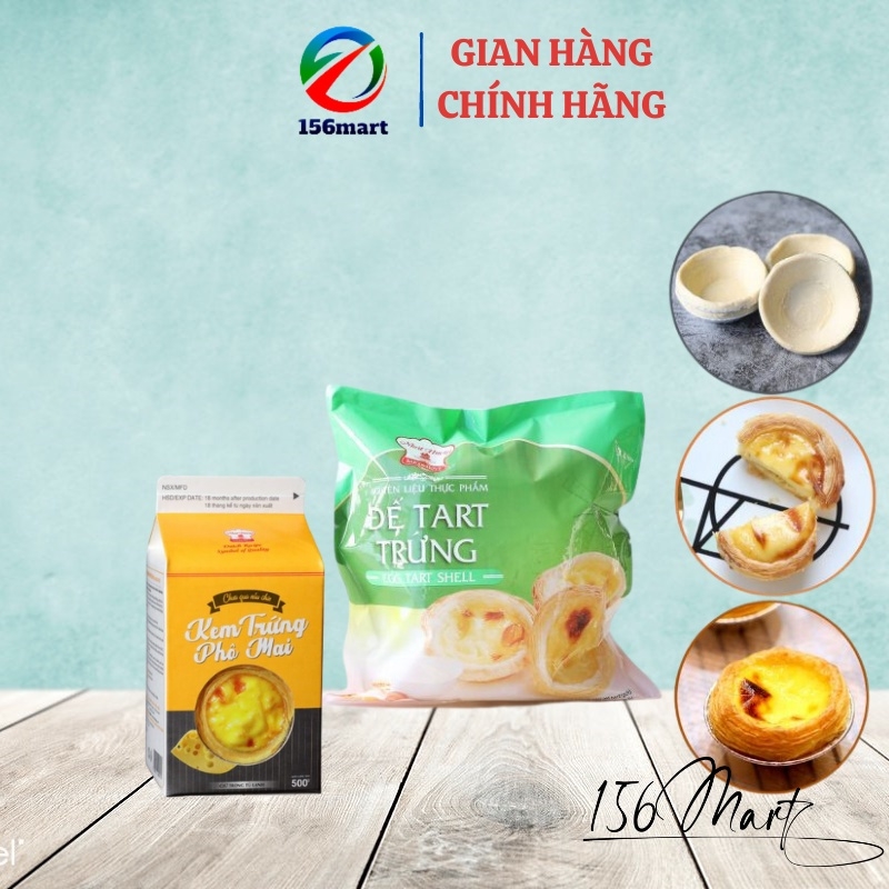 ĐẾ TART VÀ KEM PHÔ MAI , KEMTRỨNG