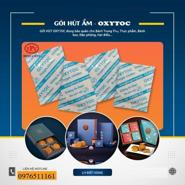 Gói Hút Ẩm,Hút Oxy Cho Bánh Trung Thu,Thực Phẩm,Bánh Kẹo,Giày Dép  Oxytoc 30cc
