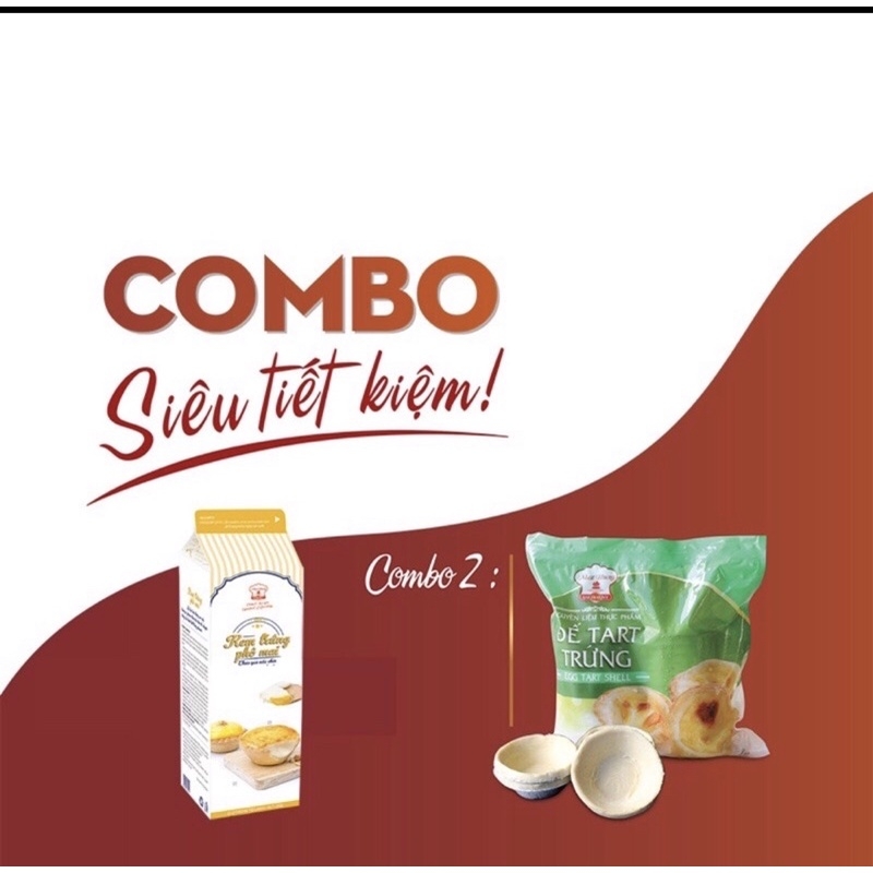 COMBO 30 Đế TART VÀ KEM PHÔ MAI TRỨNG