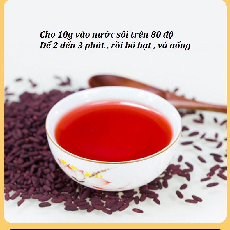 Bột gạo men đỏ Koji (Bột hồng cúc) tạo màu cho bánh kẹo, giò chả, lạp xưởng, giò bê, thịt kho tàu,