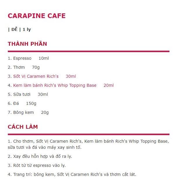 Kem làm bánh / pha chế đa dụng (Whip Topping Base 907gam)