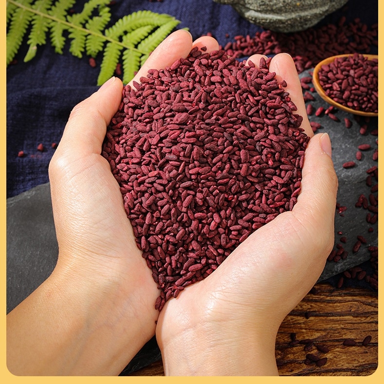 Bột gạo men đỏ Koji (Bột hồng cúc) tạo màu cho bánh kẹo, giò chả, lạp xưởng, giò bê, thịt kho tàu,