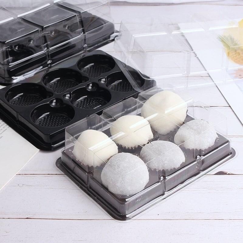 10 Hộp Pet nhựa 6 ngăn FG334 17×12.5×4.2cm