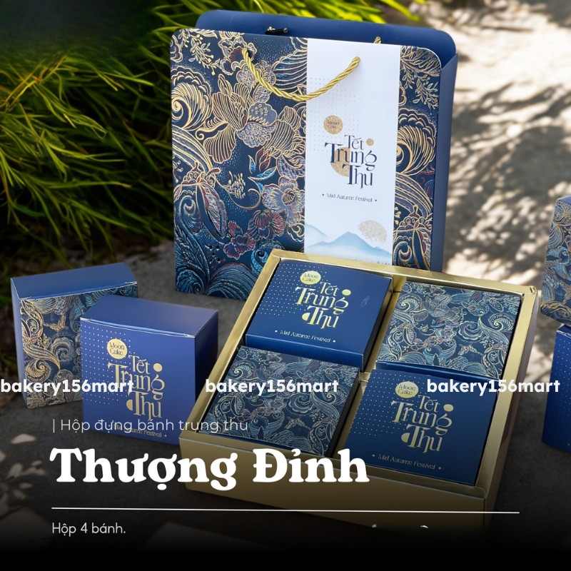 Combo 5-10 Hộp trung thu giá rẻ - Không nắp  (Mẫu mới 2026)