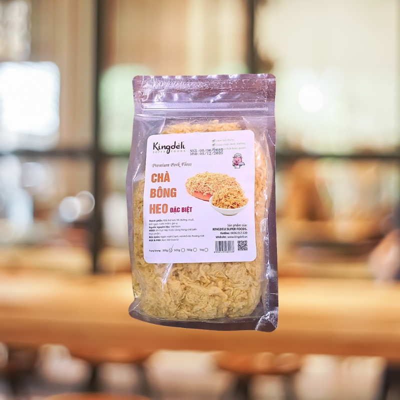 Chà Bông Gà Quay Xé Sợi Kingdeli 300gr - Chà bông heo đặc biệt 300g