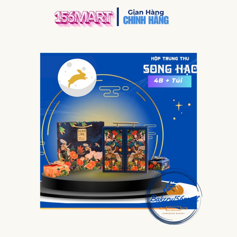 Hộp Bánh Trung Thu SONG HẠC 4 BÁNH