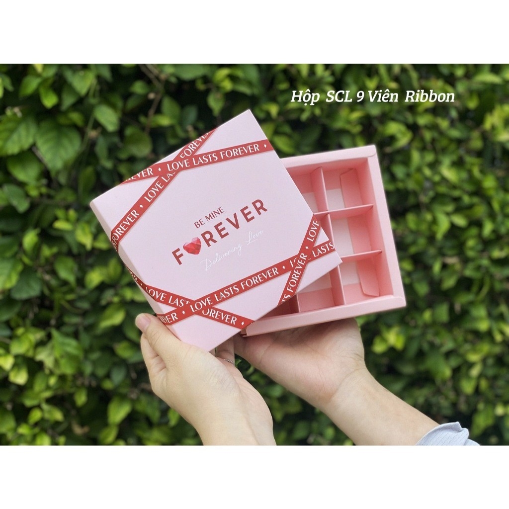 FULL BỘ TÚI HỘP TAG VALENTINE (CHƯA KÈM THIỆP) ĐỰNG SOCOLA/CHOCOLATE  9, 12, 16 & 24 VIÊN